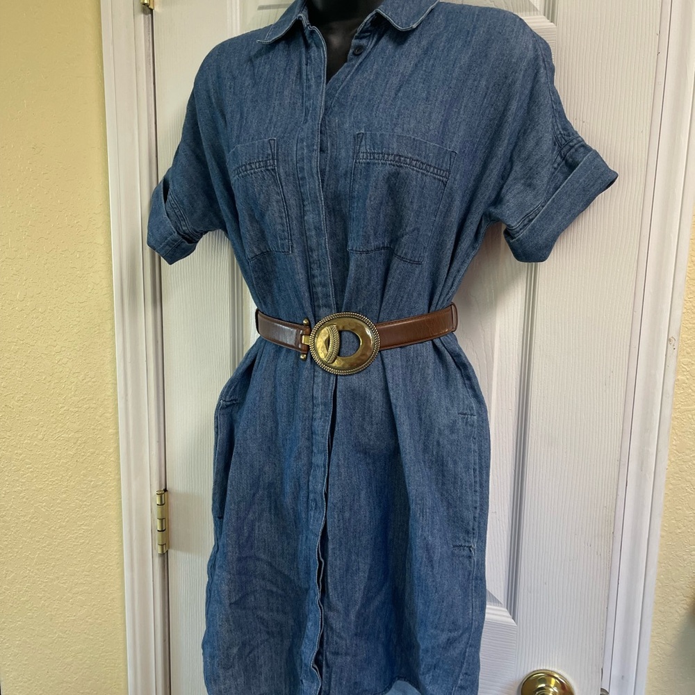 Madewell Blue Denim Dress